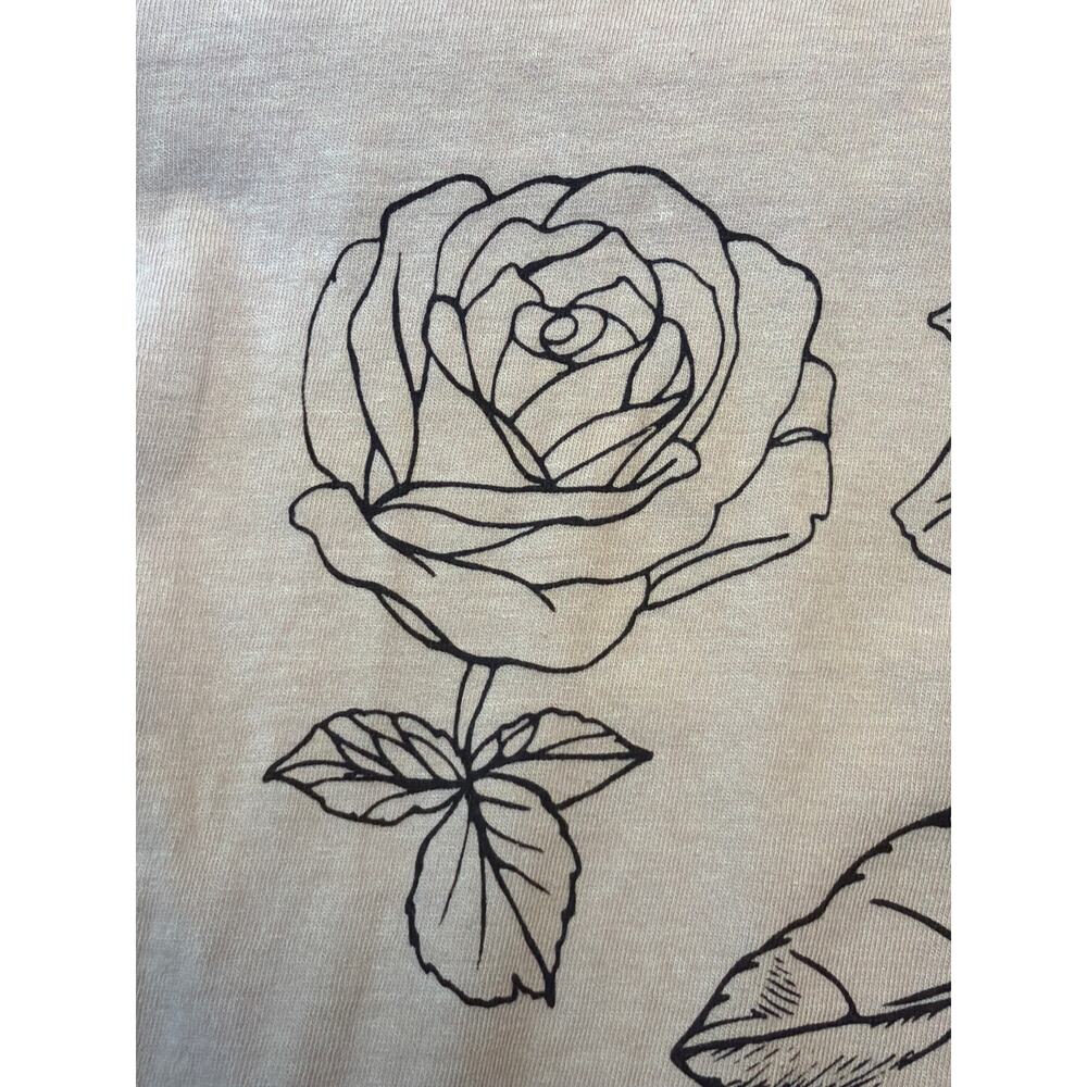 Happy Colors Women’s T-Shirt Large Graphic
Rose Flower Theme Tan Size X-Small - Picture 5 of 11